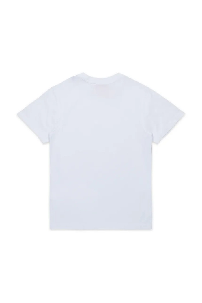 Diesel t-shirt bawełniany dziecięcy TXDIEGO T-SHIRT J02501 biały SS26