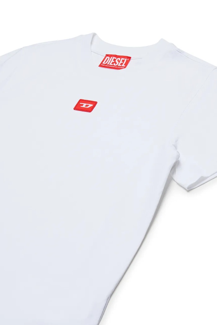 Chłopiec Diesel t-shirt bawełniany dziecięcy TXDIEGO T-SHIRT J02501 biały