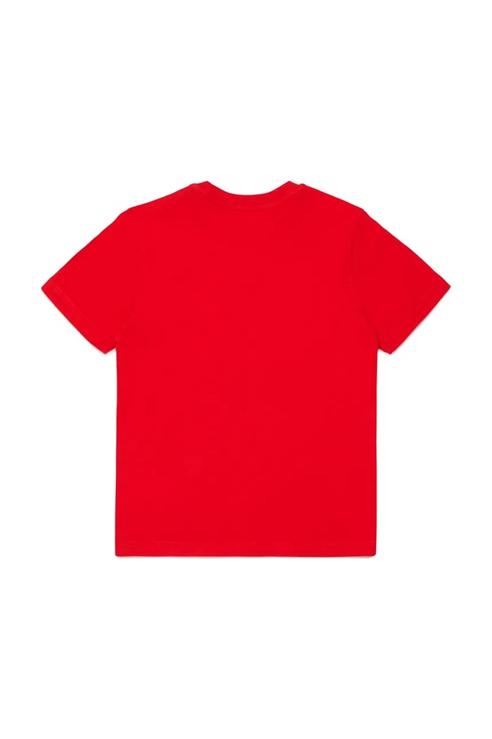 Detské bavlnené tričko Diesel TXDIEGO T-SHIRT J02501 červená SS26
