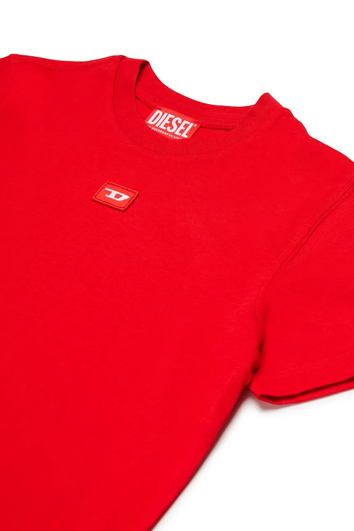 Chlapec Detské bavlnené tričko Diesel TXDIEGO T-SHIRT J02501 červená