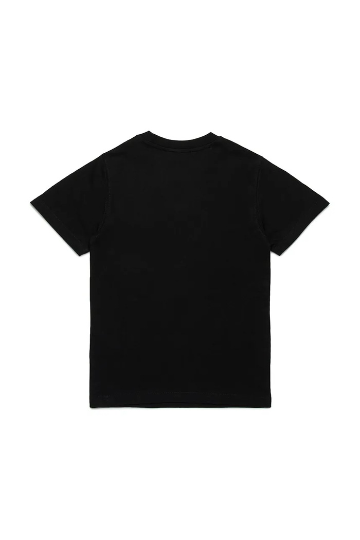 Diesel t-shirt bawełniany dziecięcy TXDIEGO T-SHIRT J02501 czarny SS26