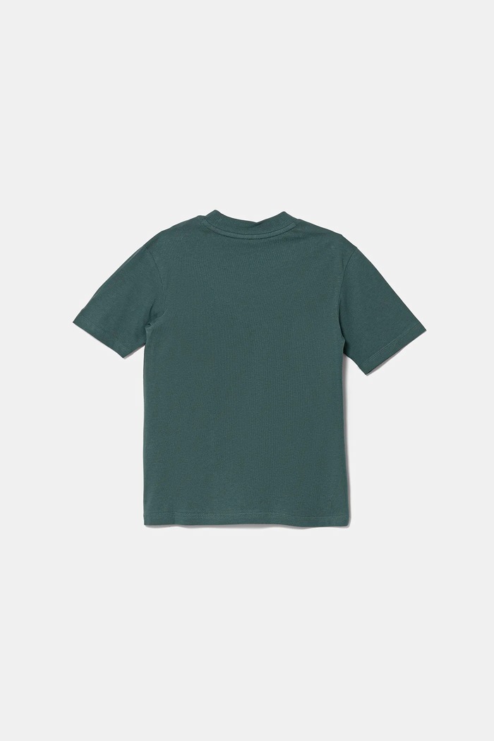 Chłopiec adidas t-shirt bawełniany dziecięcy KC5383 turkusowy