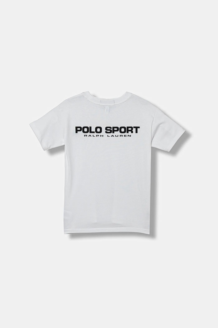 Polo Ralph Lauren tricou de bumbac pentru copii 323P01532002 alb AW25