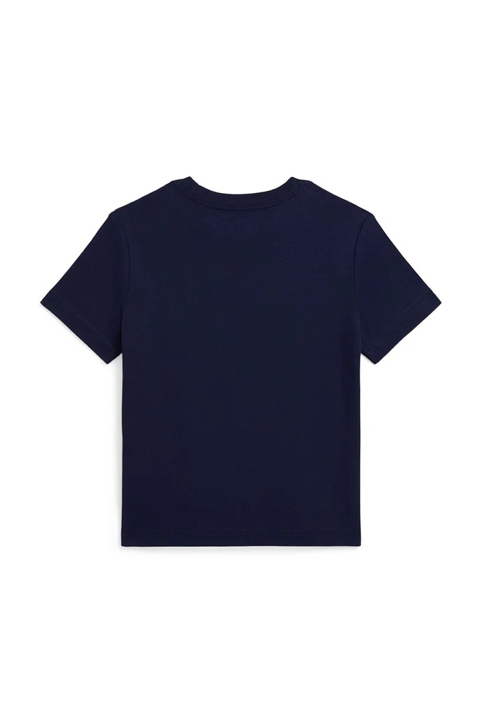 Polo Ralph Lauren t-shirt bawełniany dziecięcy 322981269001 granatowy AW25