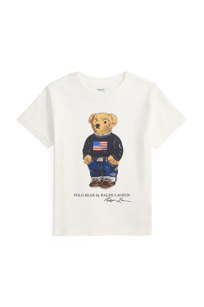 Polo Ralph Lauren t-shirt in cotone per bambini prodotto per bambini bianco 322P00508001