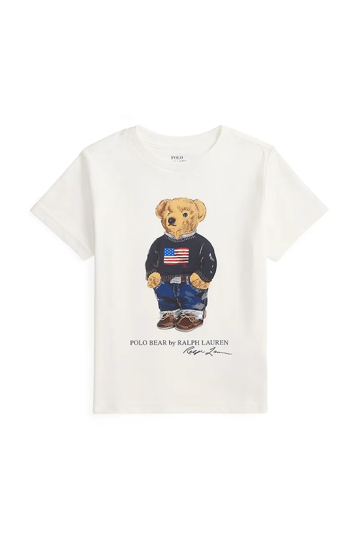 Polo Ralph Lauren t-shirt in cotone per bambini prodotto per bambini bianco 322P00508001