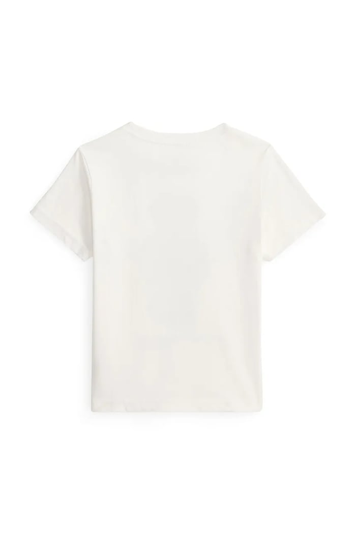 Polo Ralph Lauren t-shirt in cotone per bambini 322P00508001 bianco SS26