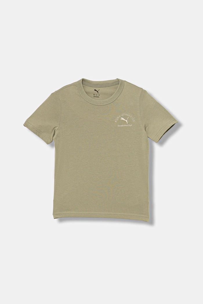 Puma t-shirt bawełniany dziecięcy PUMA CLASS Graphic Tee B nadruk zielony 688850