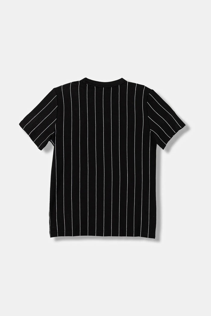 Puma gyerek pamut póló PUMA CLASS Striped Tee B 688851 fekete AW25