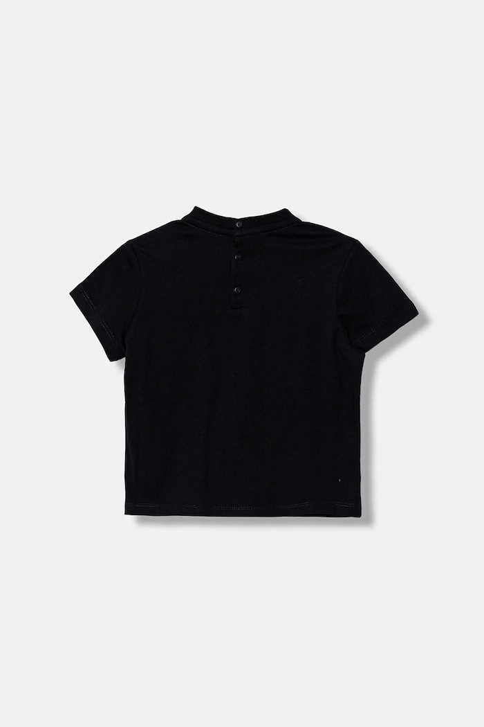 T-shirt bawełniany niemowlęcy 3-pack Emporio Armani granatowy EB000823.AF14503