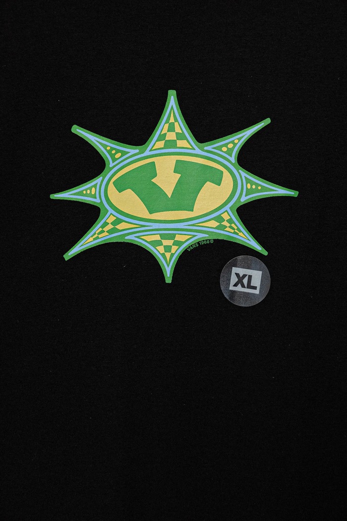 Chłopiec Vans t-shirt bawełniany dziecięcy Star Checker SS VN000PXSBLK1 czarny