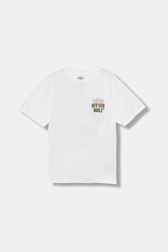 Vans t-shirt dziecięcy Metal Wall SS VN000R03WHT1 biały AW25