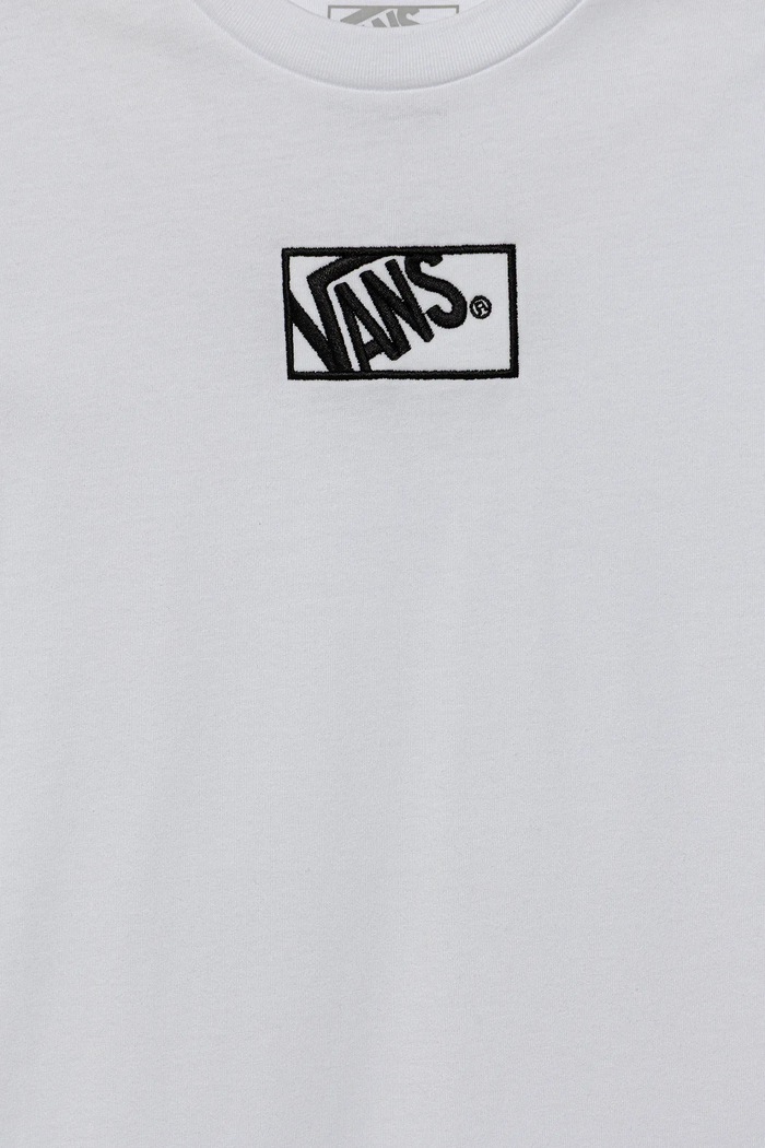 CHLAPEC Dětské bavlněné tričko Vans BY BLOCKED BOX SS TEE VN000RBCWHT1 bílá