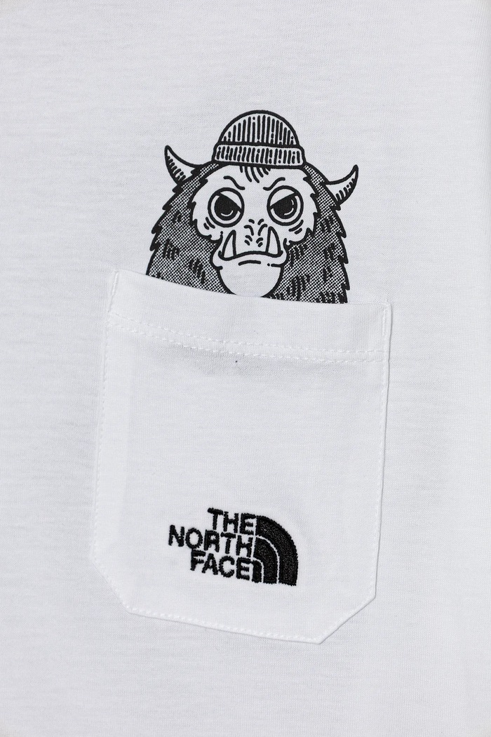 Fiú The North Face gyerek pamut póló B SPORTS OVERSIZED POCKET SS TEE - GRAPH NF0A8EAKFN41 fehér