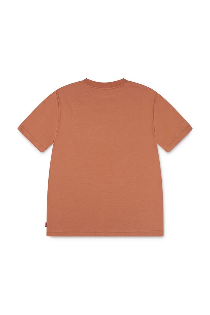 Levi's t-shirt bawełniany dziecięcy DESERT TRAIL TEE 8EN993 pomarańczowy AW25