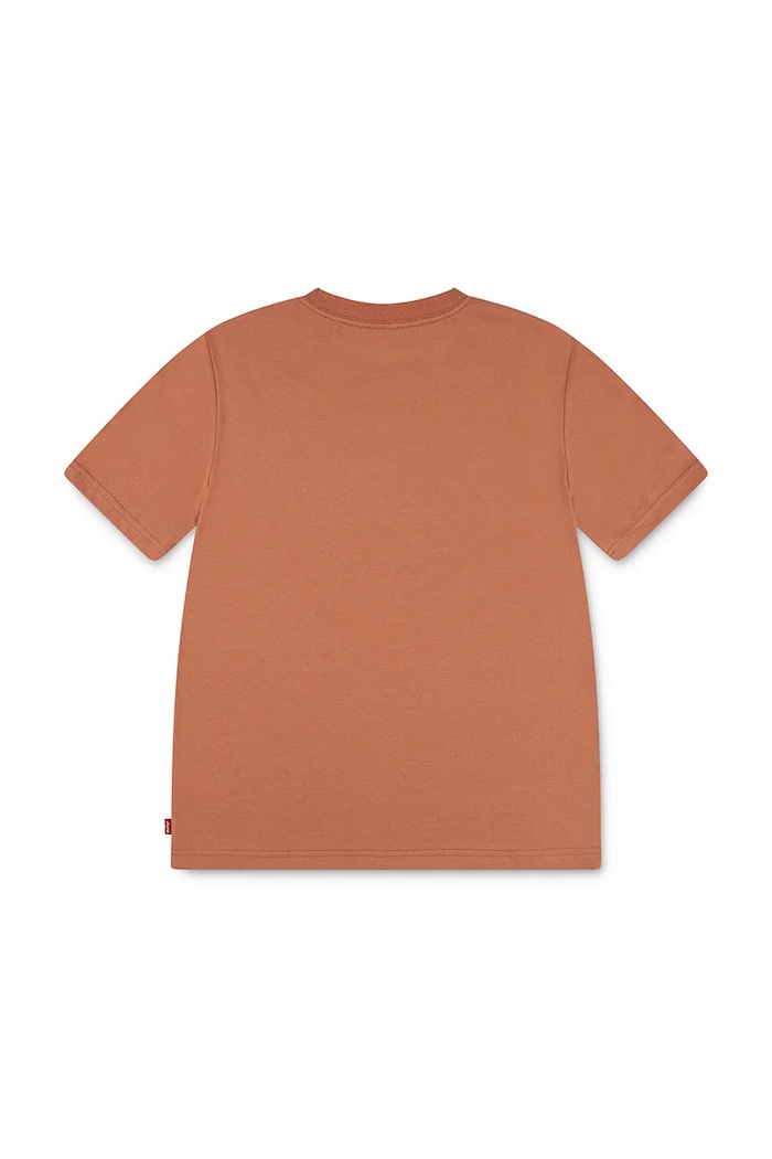 Levi's t-shirt bawełniany dziecięcy DESERT TRAIL TEE 8EN993 pomarańczowy AW25