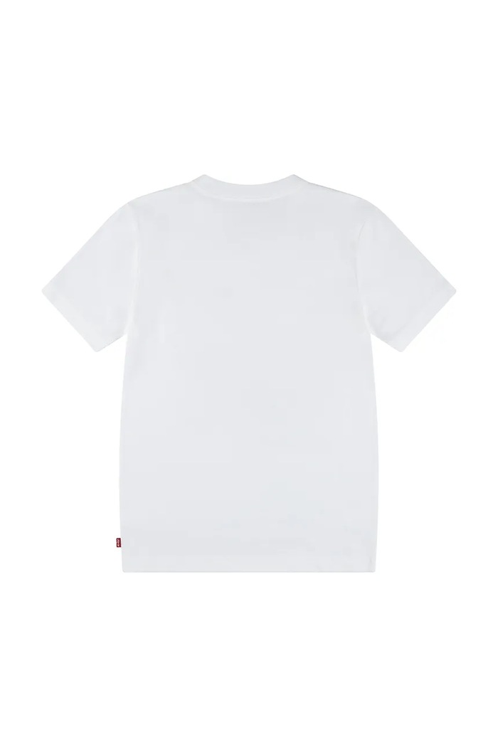 Levi's T-shirt dziecięcy RACE TO THE FINISH TEE 9EN609 biały AW25