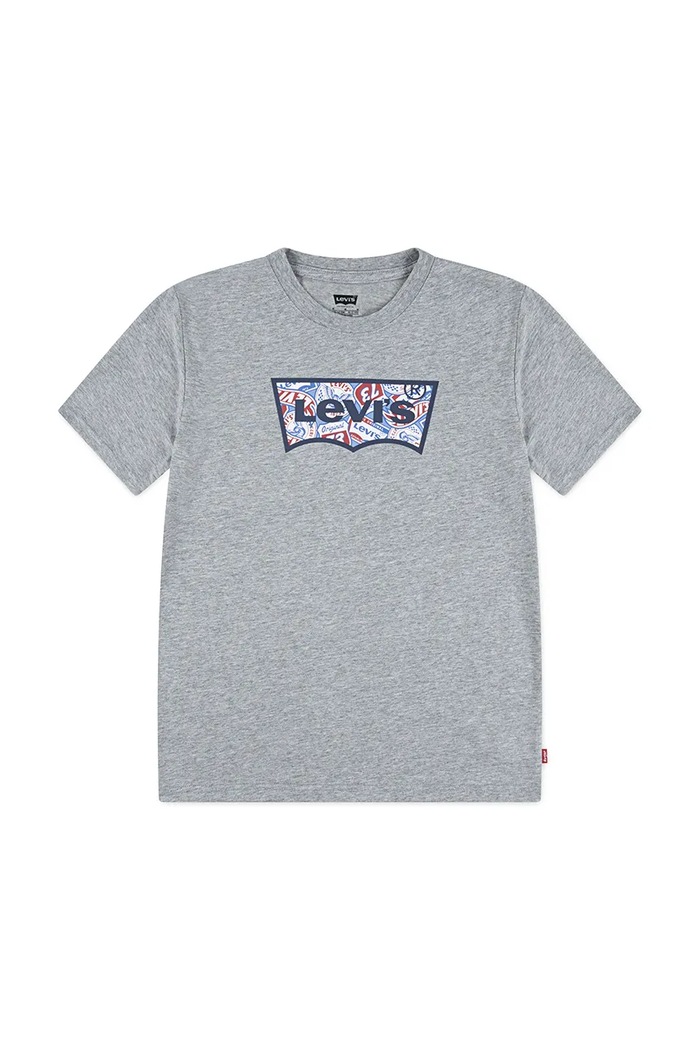 Levi's maglietta per bambini ON THE ROAD BATWING TEE melange grigio 9EN945