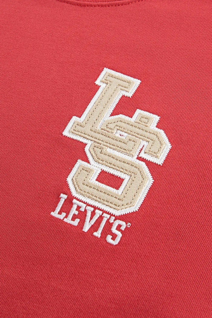 Băieți Levi's Tricou copii STREAMLINE MONOGRAM TEE 9EP035 rosu
