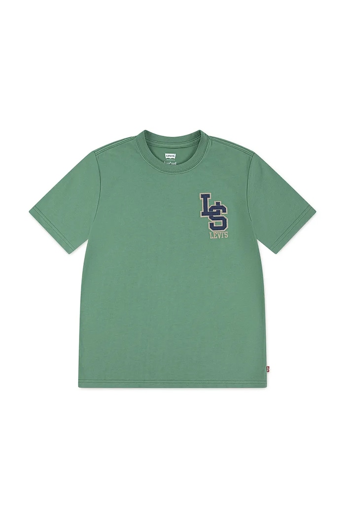 Levi's tricou copii STREAMLINE MONOGRAM TEE imprimeu verde 9EP035