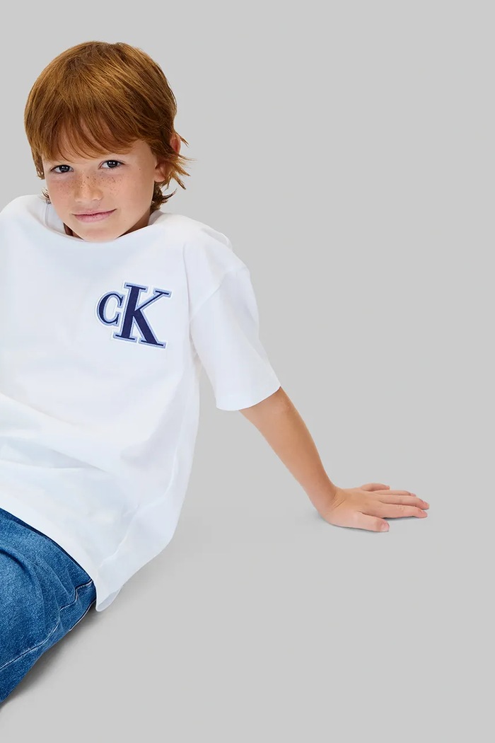 Calvin Klein Jeans t-shirt bawełniany dziecięcy IB0IB02584.9BYA