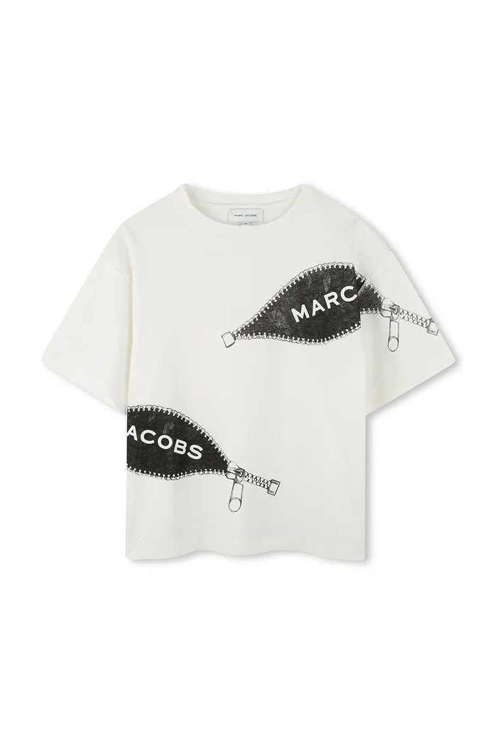 Detské bavlnené tričko Marc Jacobs bavlna béžová W60637.102.108