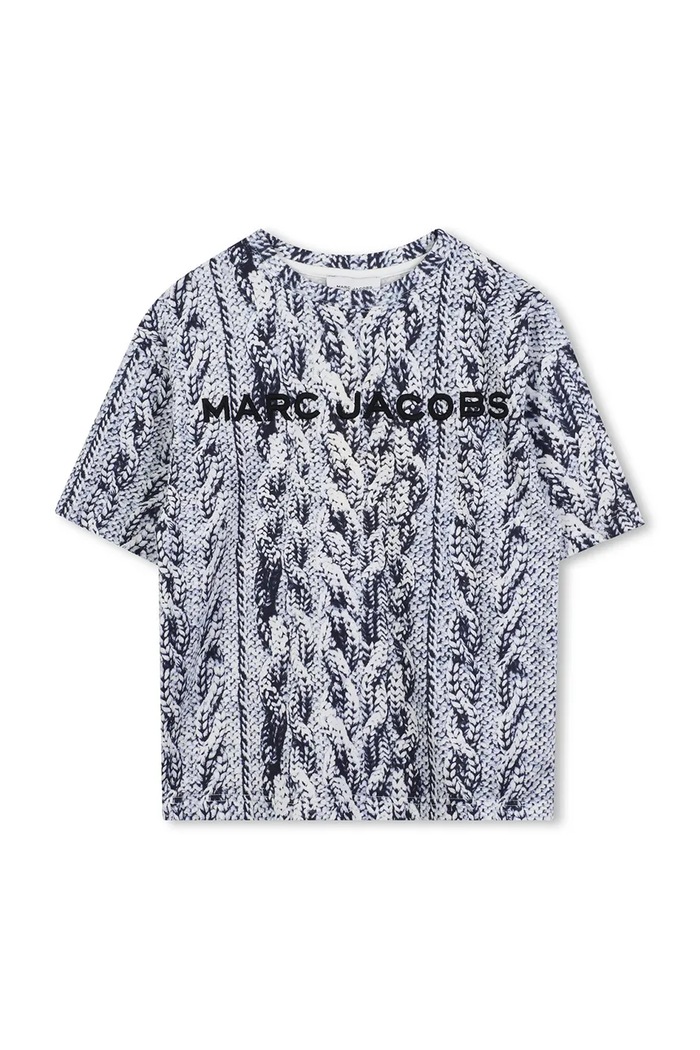 MARC JACOBS Tricou de bumbac pentru copii albastru W60707.156