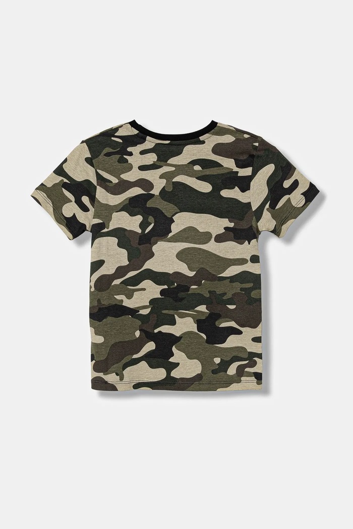 Guess t-shirt bawełniany dziecięcy L5BI05.I3Z14.9BYA zielony AW25