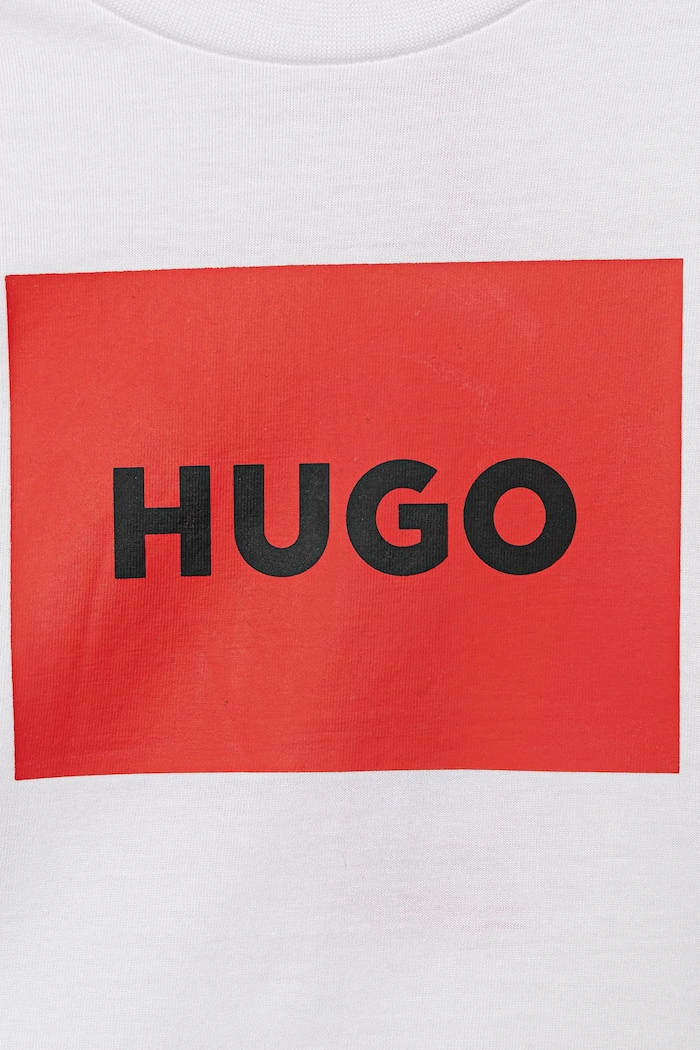 Băieți HUGO tricou de bumbac pentru copii G00572.102.108 alb