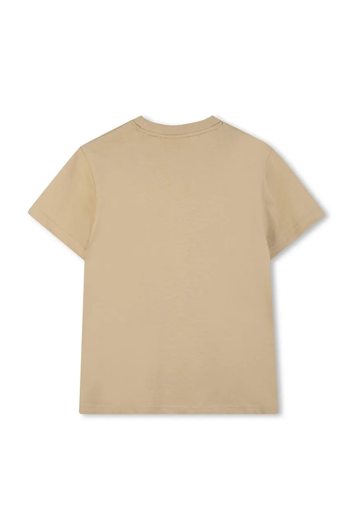 HUGO t-shirt bawełniany dziecięcy G00572.102.108 beżowy SS26