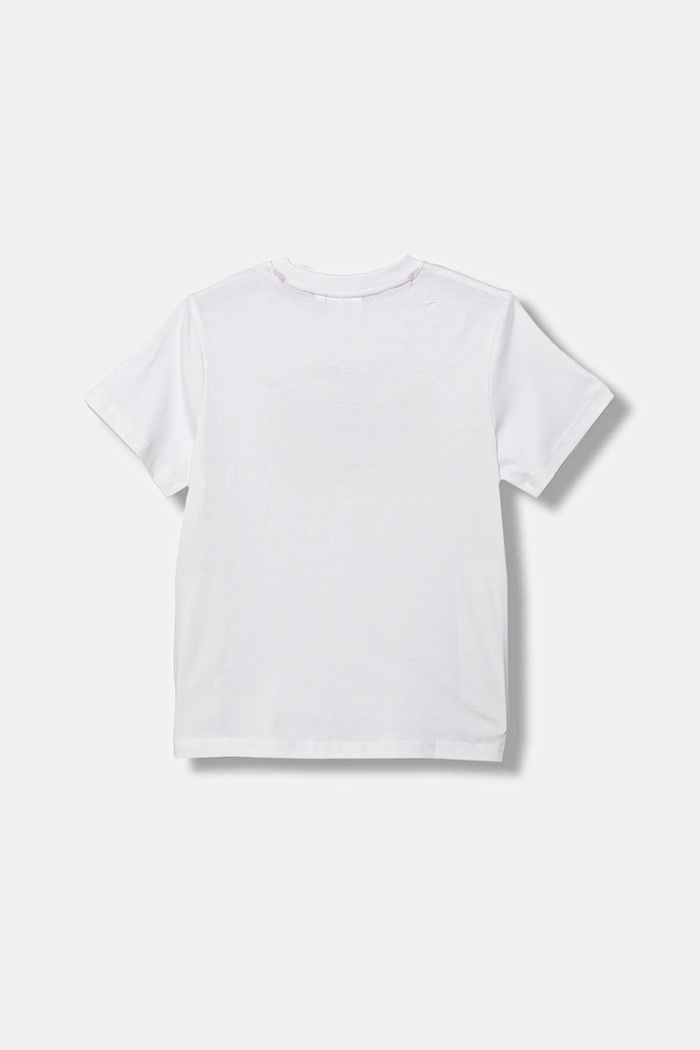 HUGO t-shirt bawełniany dziecięcy G00572.114.150 biały SS26