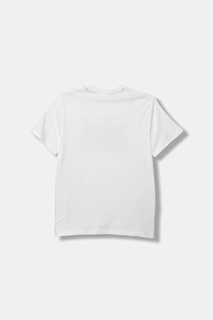 HUGO t-shirt bawełniany dziecięcy G00572.162.174 biały SS26