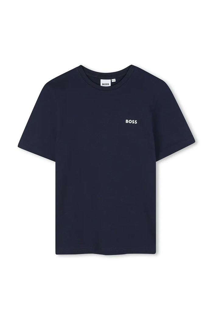 Αγορίστικα BOSS t-shirt παιδικό βαμβακερό 2-pack J52680.114.150 μπλε