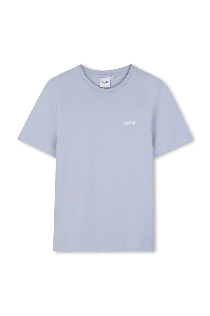 BOSS t-shirt παιδικό βαμβακερό 2-pack μπλε J52680.114.150