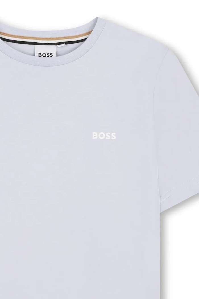 Chlapec Detské bavlnené tričko BOSS 2-pak J52680.162.174 modrá