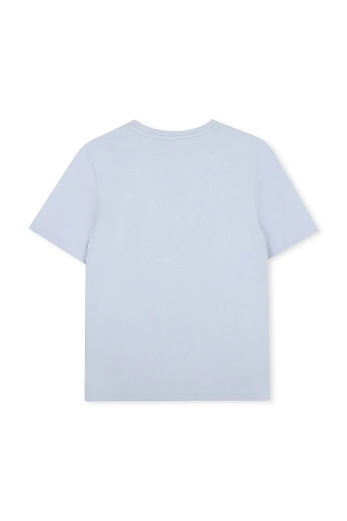 BOSS T-shirt dziecięcy bawełniany J52711.114.150 niebieski SS26