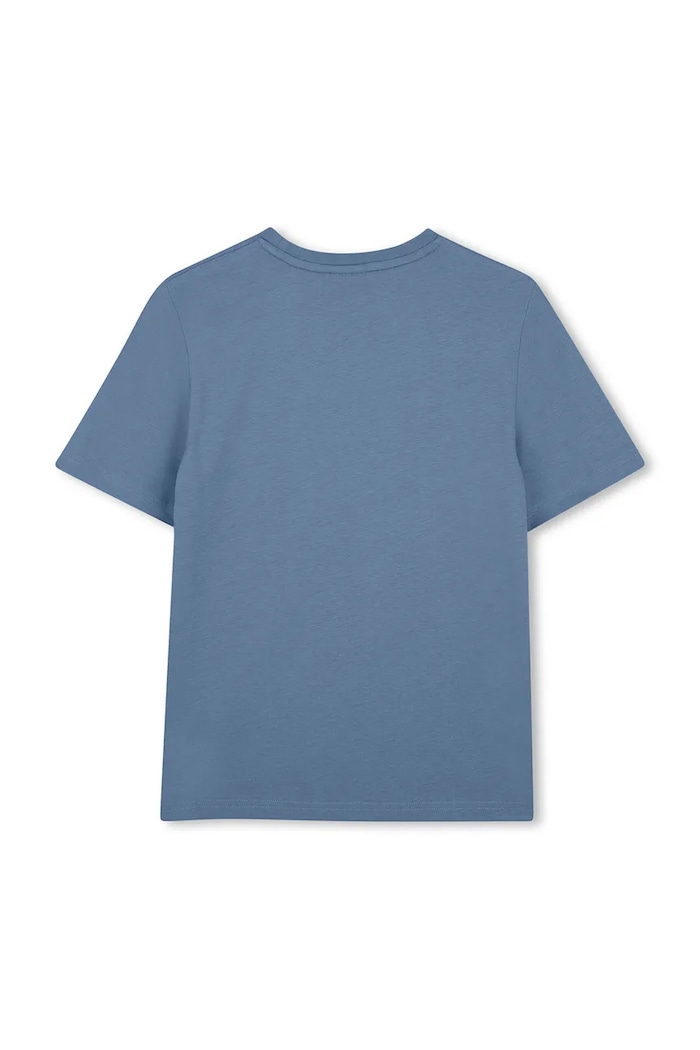 BOSS t-shirt bawełniany dziecięcy J52711.114.150 fioletowy SS26
