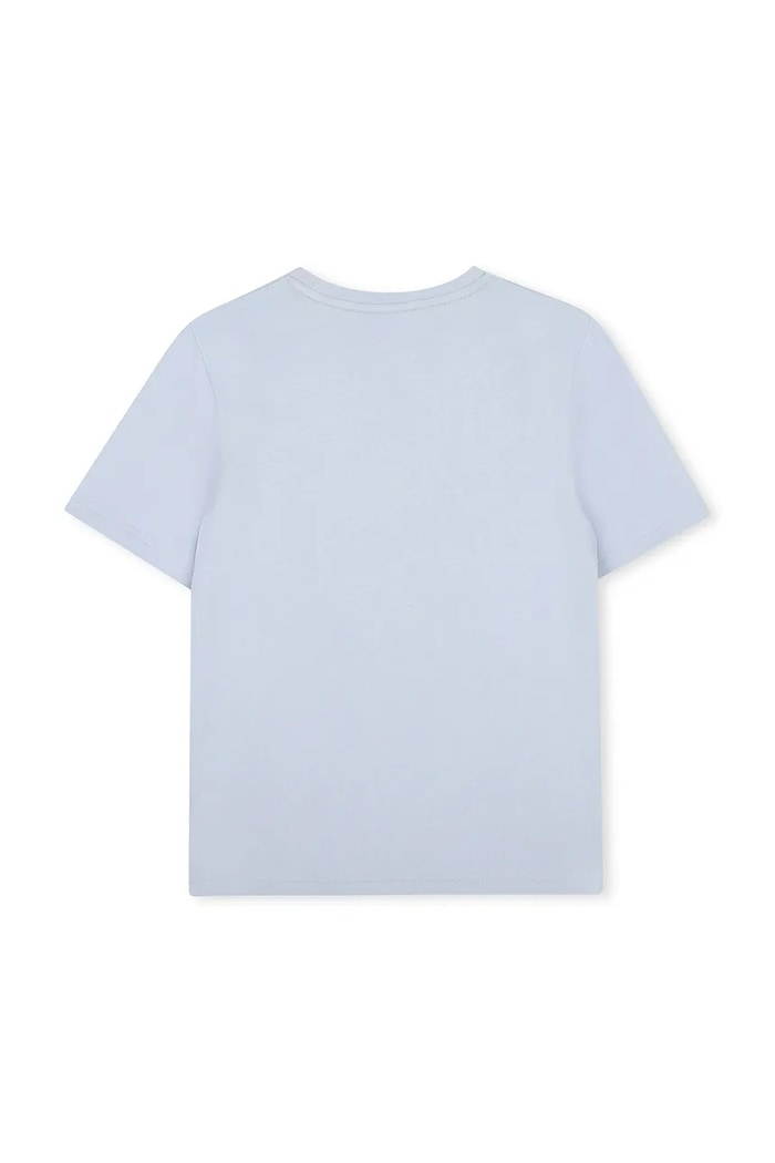 BOSS T-shirt dziecięcy bawełniany J52711.162.174 niebieski SS26