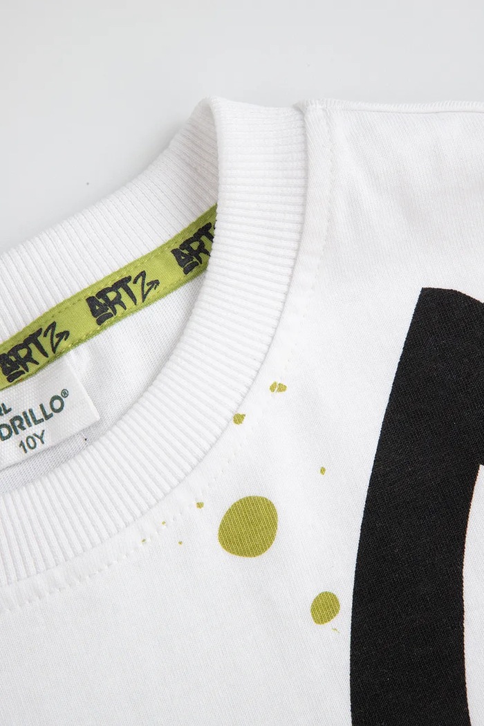 Coccodrillo t-shirt bawełniany dziecięcy biały ZC5143202SBJ