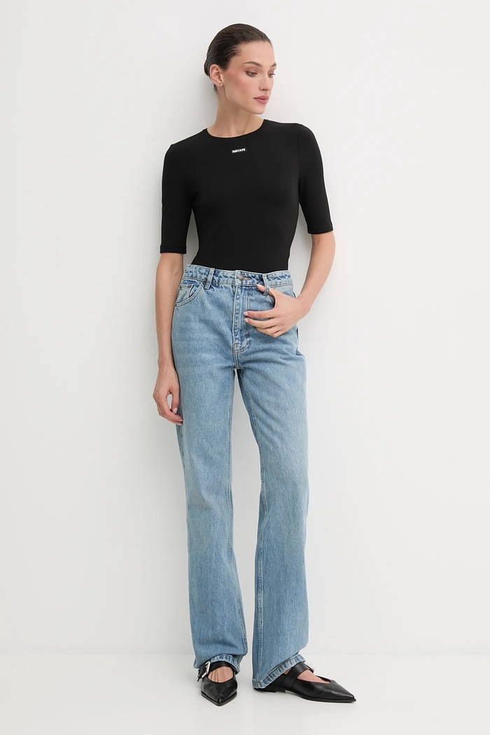 Rotate t-shirt 114787100 nero AW25