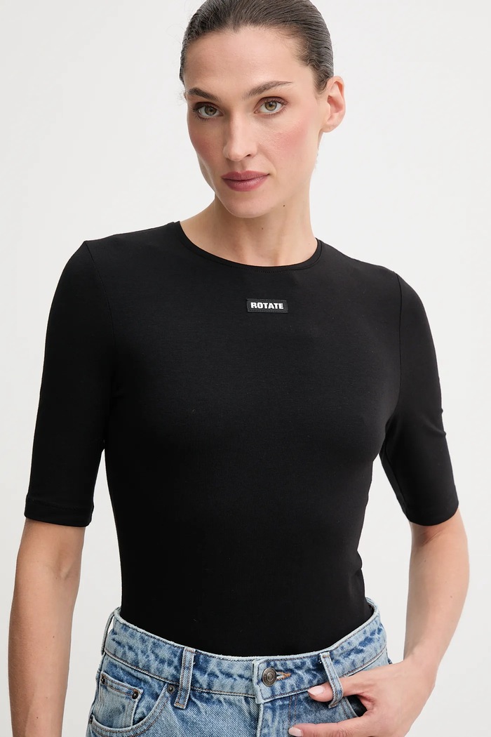 Rotate t-shirt nero 114787100