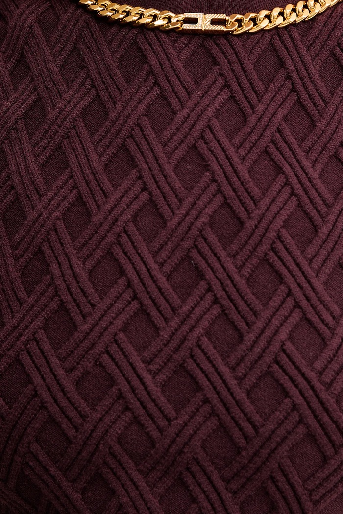 Top Elisabetta Franchi TK60B56E2 burgundské