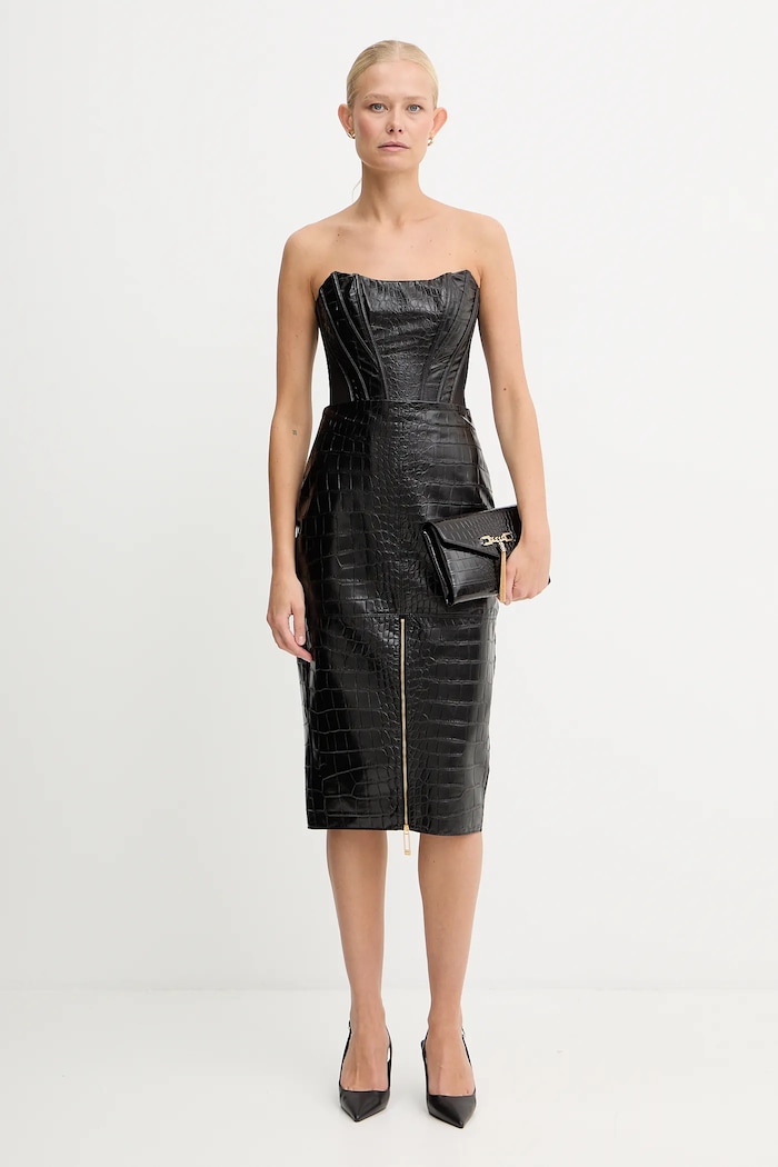 Top Elisabetta Franchi TO03056E2 μαύρο AW25