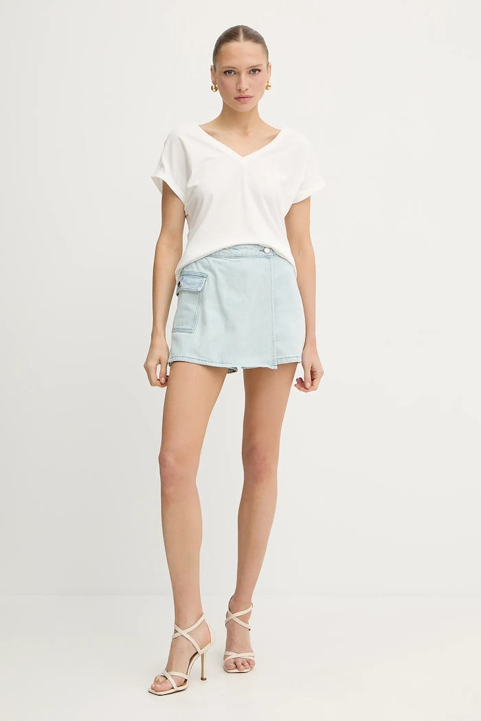 Morgan t-shirt DORINA bézs SS25