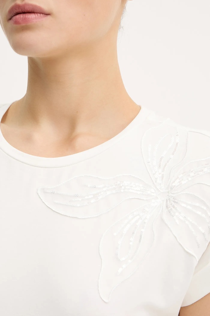 Morgan t-shirt DABANA beżowy