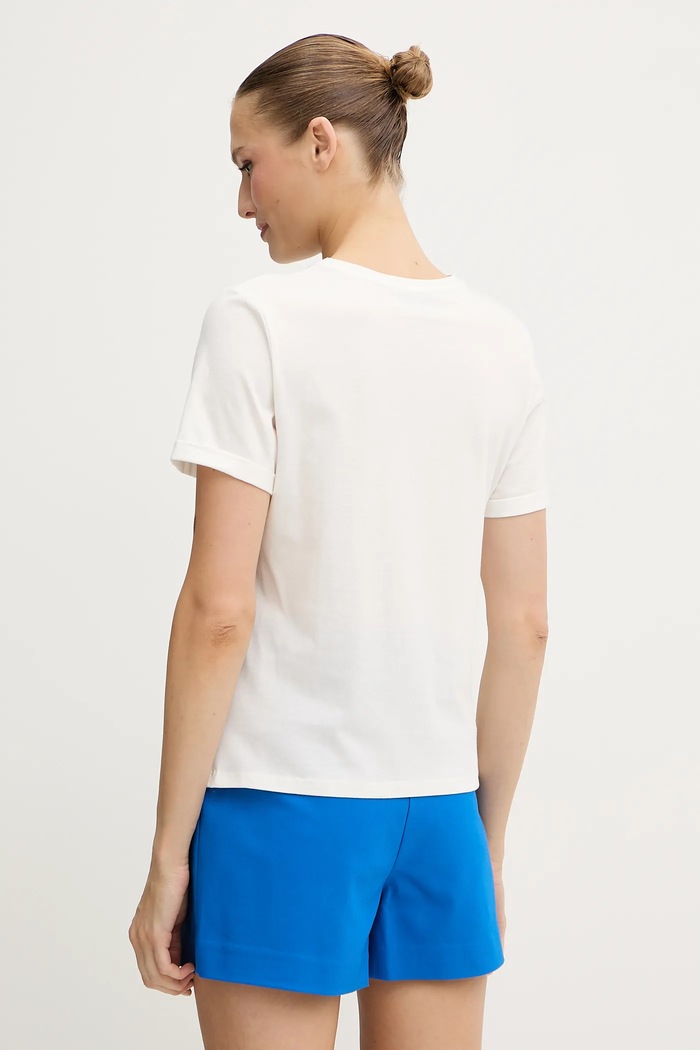 Odzież Morgan t-shirt DVIBES biały