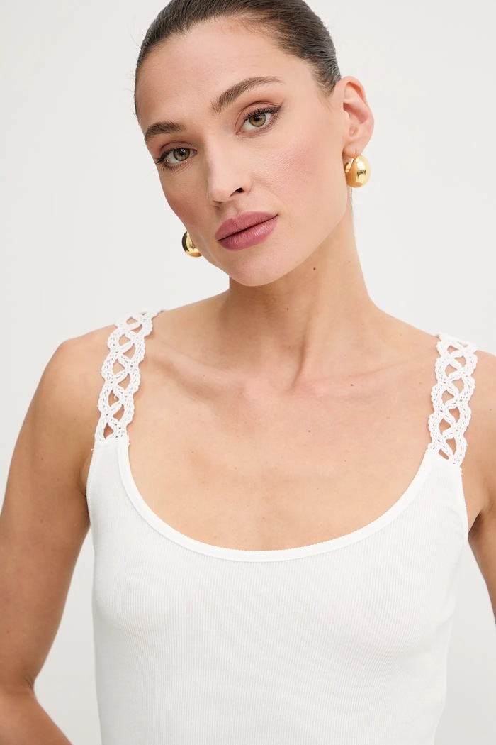 Morgan top bianco DOUBI