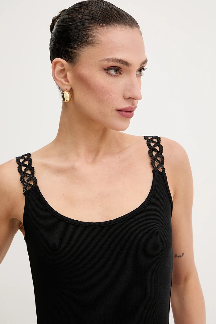 Morgan top DOUBI negru