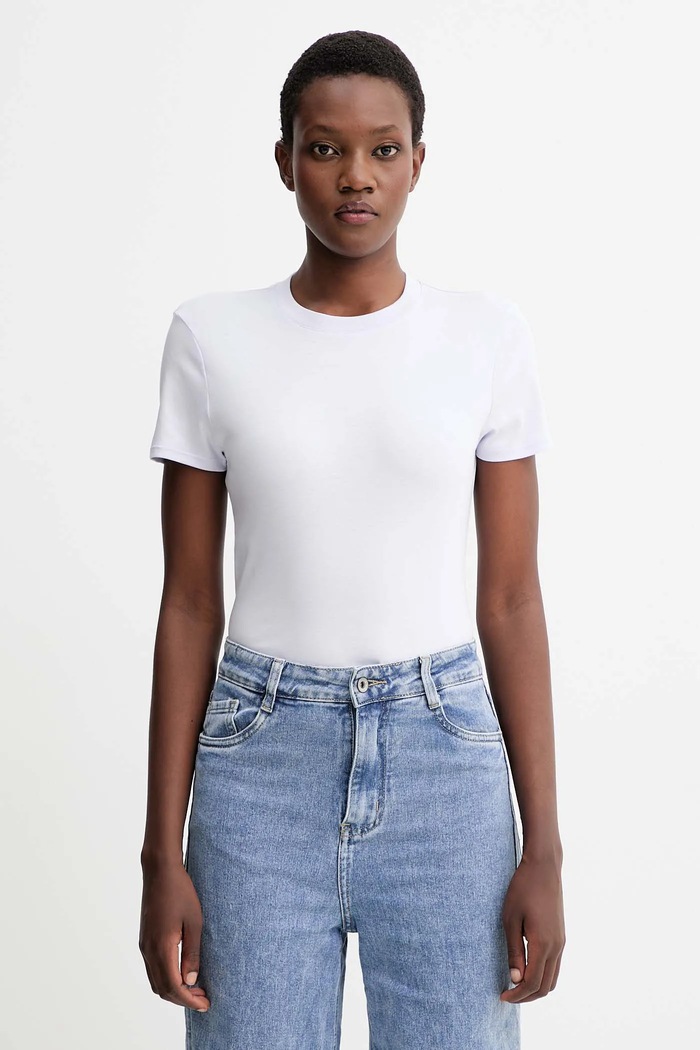 Calvin Klein pamut póló pamut fehér LV044C216G