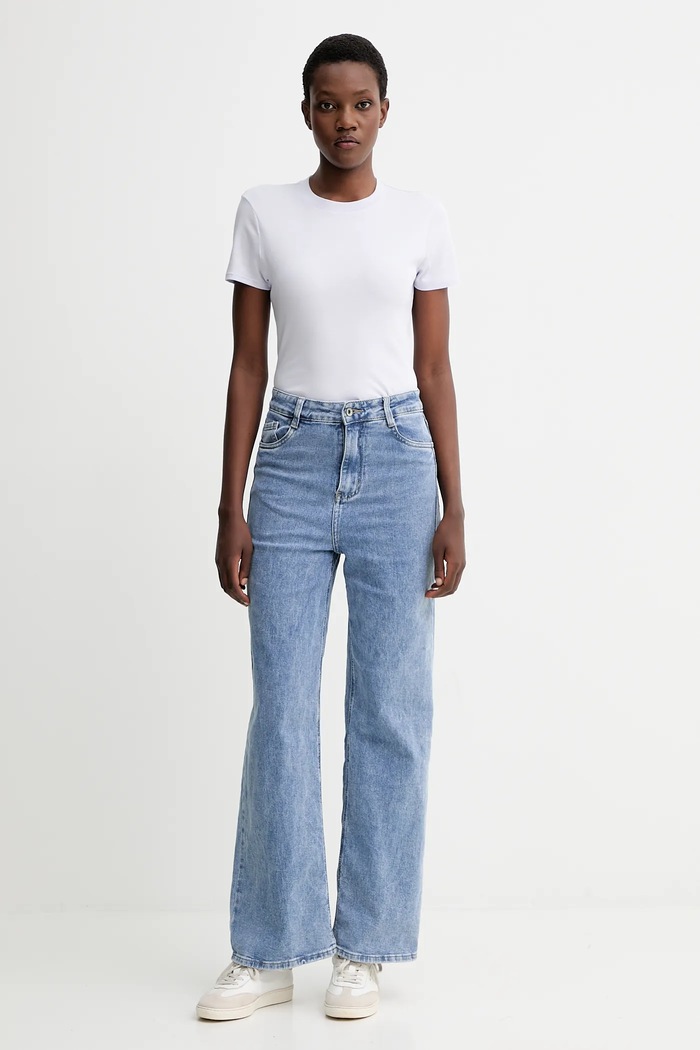 Calvin Klein pamut póló LV044C216G fehér AW25